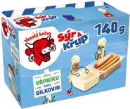 Veselá Kráva Sýr a Křup přírodní sýr Rodinné balení 4x35g