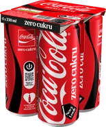 Coca-Cola zero multipack, plech 4x330ml